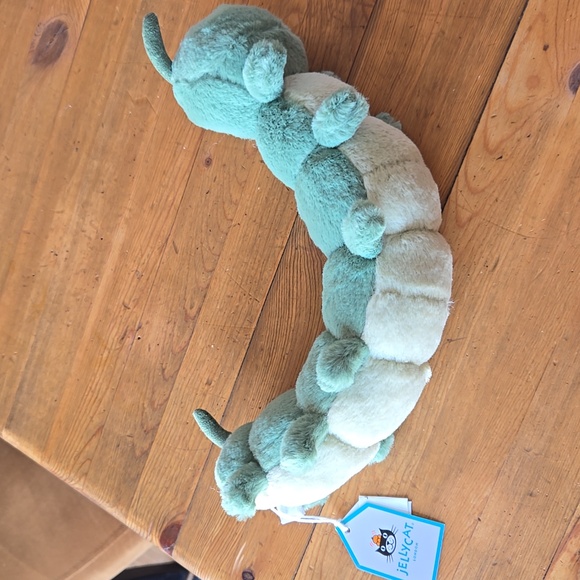 Jellcat Carys Caterpillar 5.1x2x9.4" Soft and Plush NWT - Picture 3 of 6